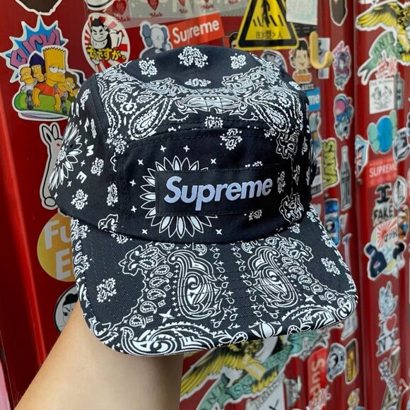 Supreme Bandana Camp Cap - Picture 1 of 7